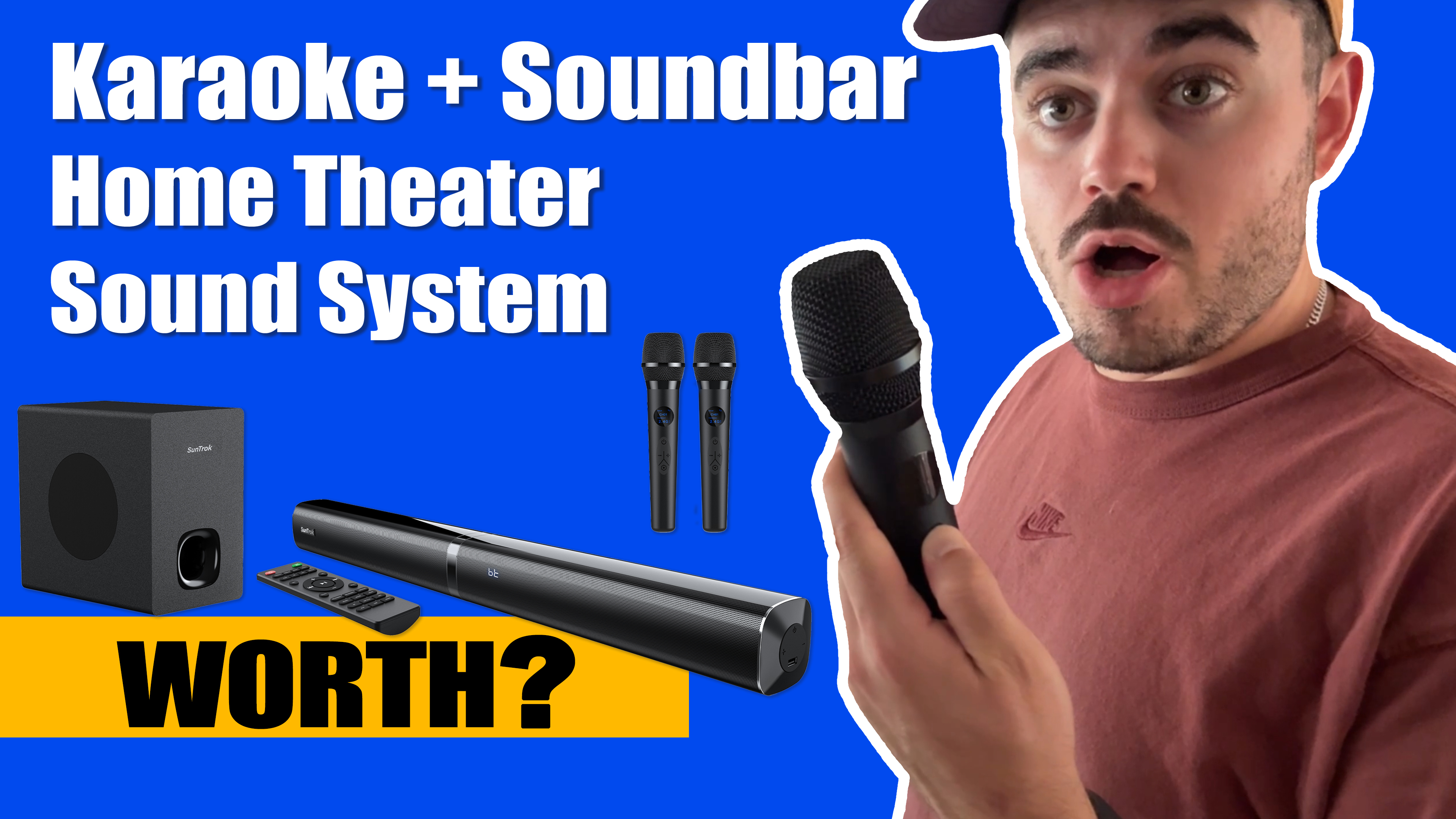 wireless karaoke soundbar MB796 スピーカー BESTISAN Bluetooth 5.0 Karaoke Soundbar, 2 Wireless